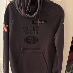 Nike Women’s Salute to service Dark Gray 49ers Hoodie